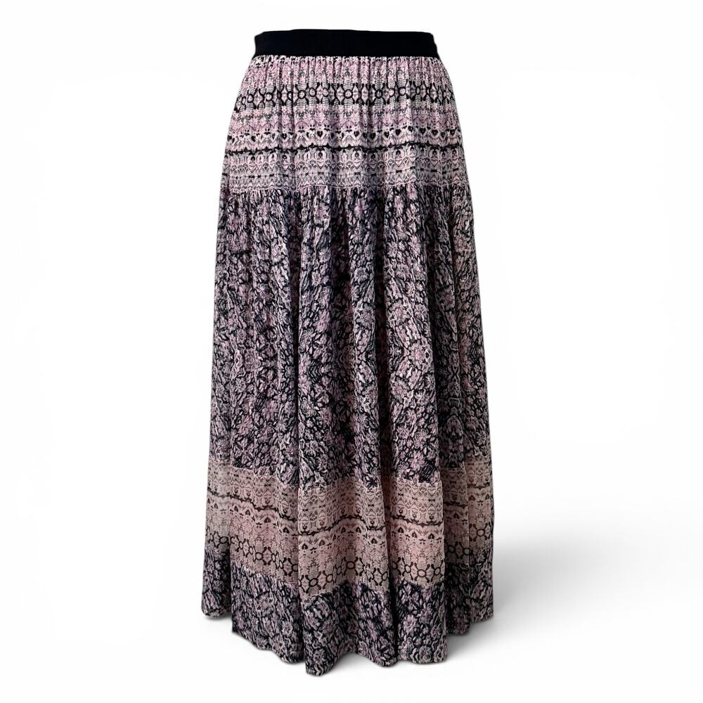 Rebecca Taylor Pink Orchid Tang Paisley Skirt, size 10